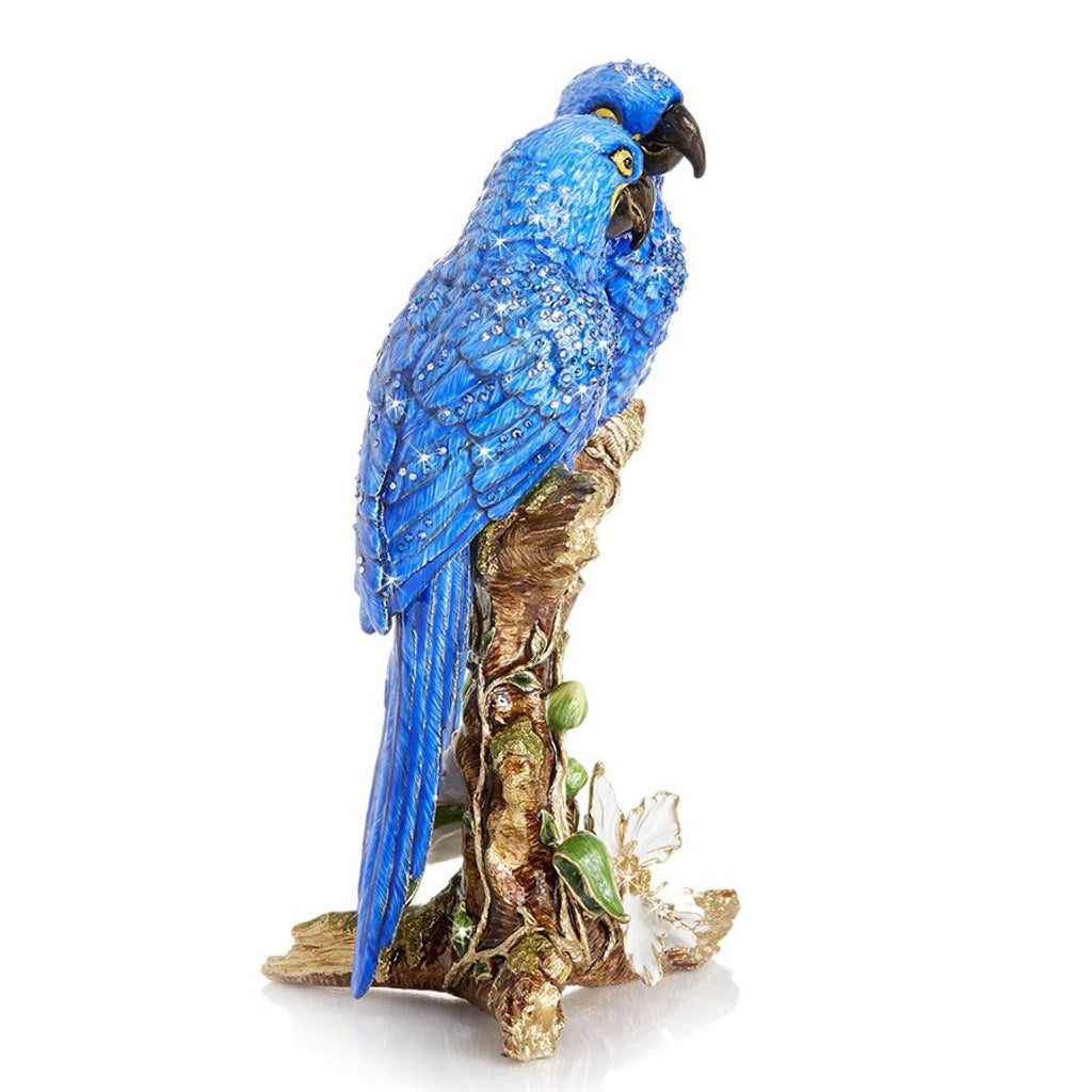 Jay Strongwater Macaws on Branch Figurine Figurines Jay Strongwater 