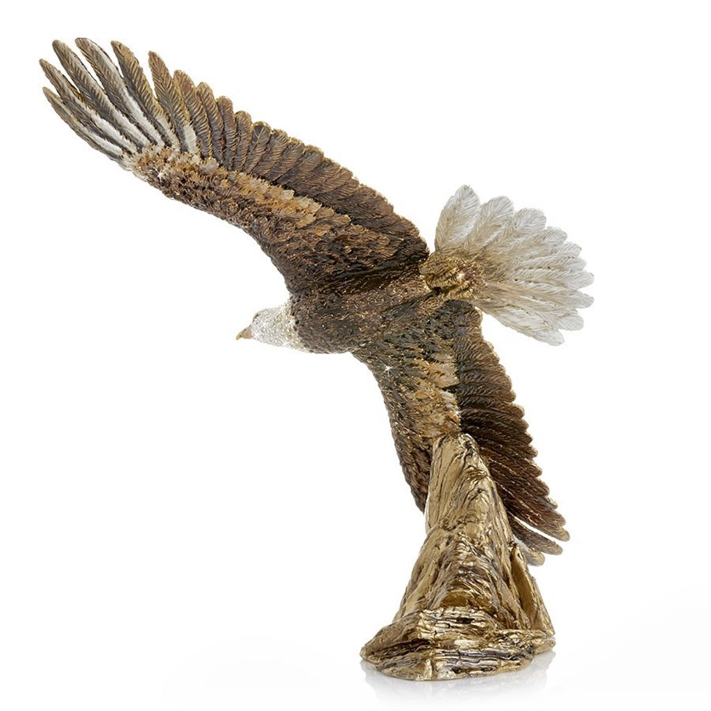 Jay Strongwater Franklin Soaring Eagle Figurine - 25th Anniversary Figurines Jay Strongwater 