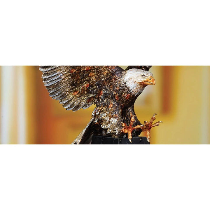 Jay Strongwater Washington Grand Eagle Figurine - Natural LE 350 Figurines Jay Strongwater 