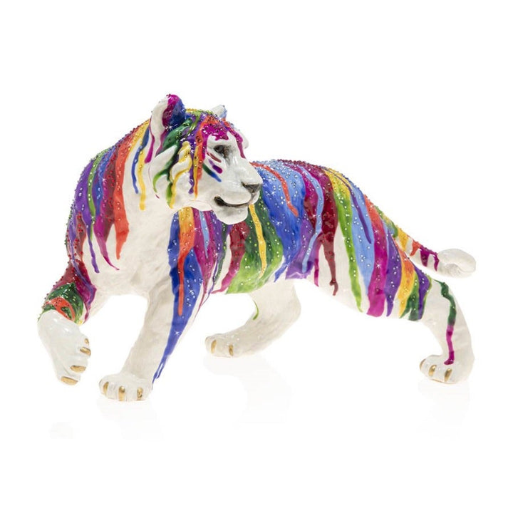 Jay Strongwater Julius Grand Tiger Figurine - Drip Figurines Jay Strongwater 