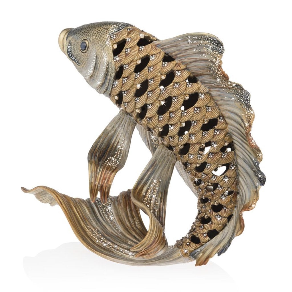 Jay Strongwater Asagi Koi Fish Figurine Figurines Jay Strongwater 