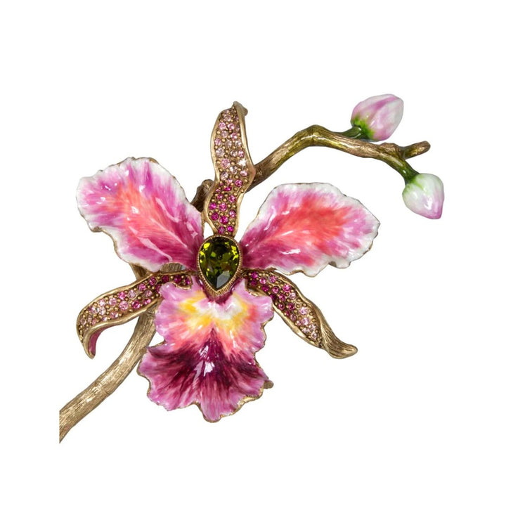 Jay Strongwater Marietta Orchid Objet - Flora Figurines Jay Strongwater 