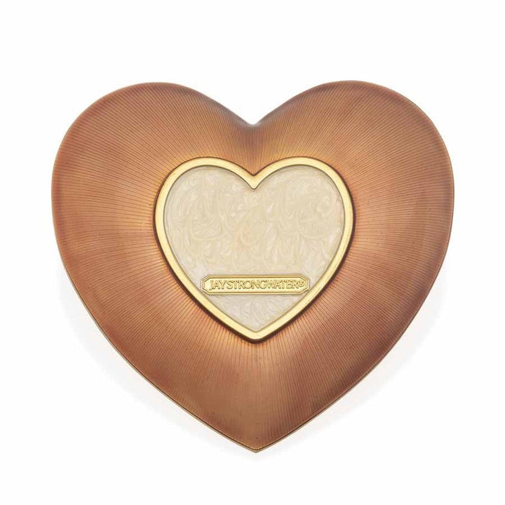 Jay Strongwater Aria Floral Heart Trinket Tray - Boudoir Trays Jay Strongwater 