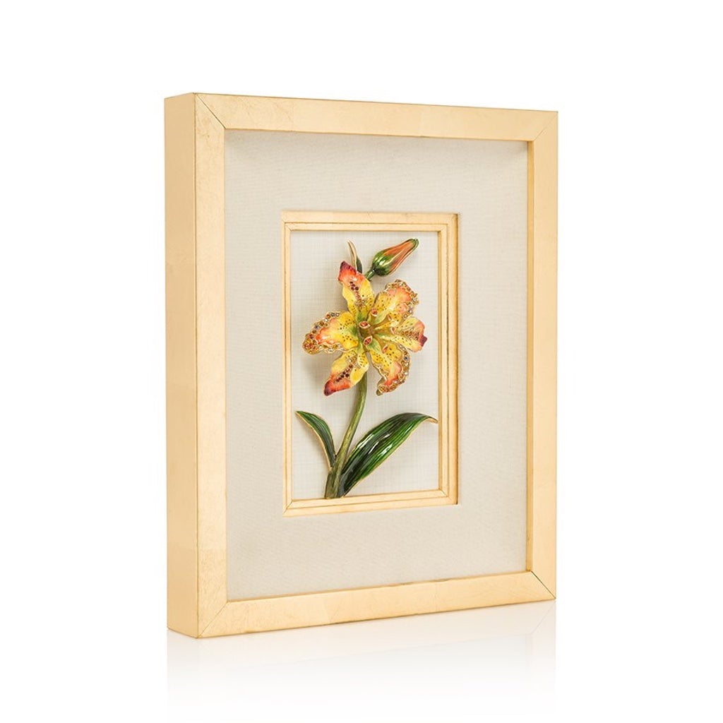 Jay Strongwater Amara Lily Wall Art Wall Art Jay Strongwater 