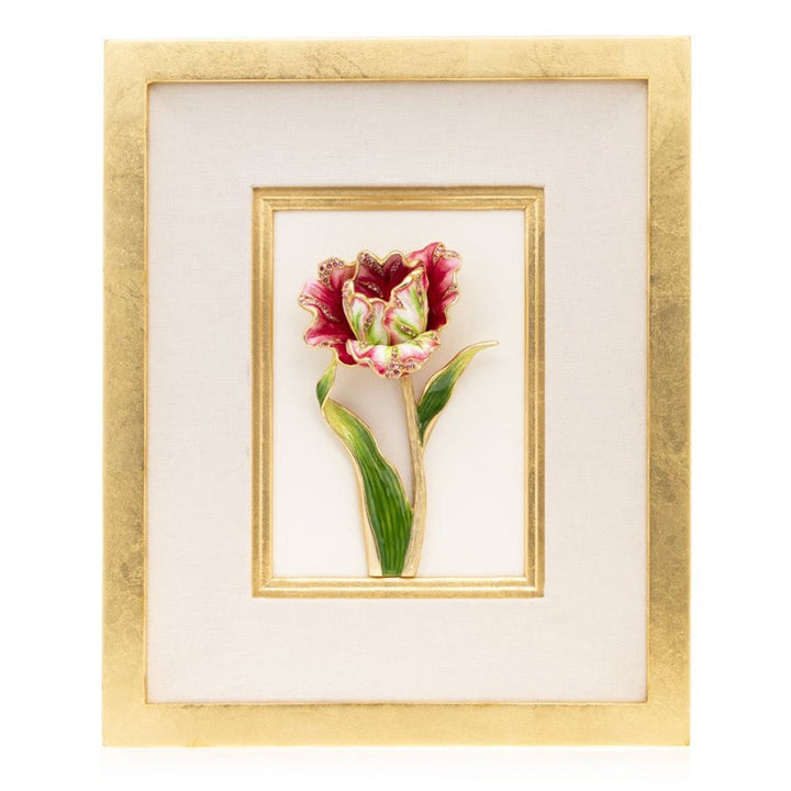 Jay Strongwater Brooke Tulip Wall Art Wall Art Jay Strongwater 