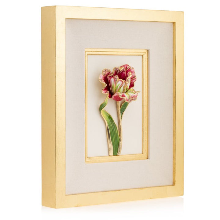 Jay Strongwater Brooke Tulip Wall Art Wall Art Jay Strongwater 