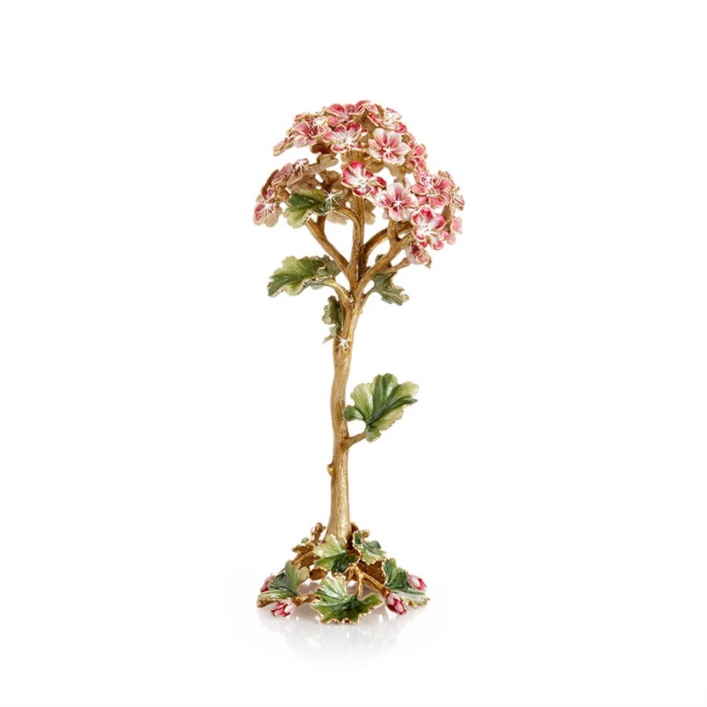 Jay Strongwater Gernamium Flower Objet Figurines Jay Strongwater 