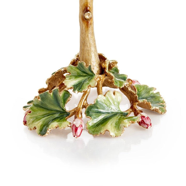 Jay Strongwater Gernamium Flower Objet Figurines Jay Strongwater 