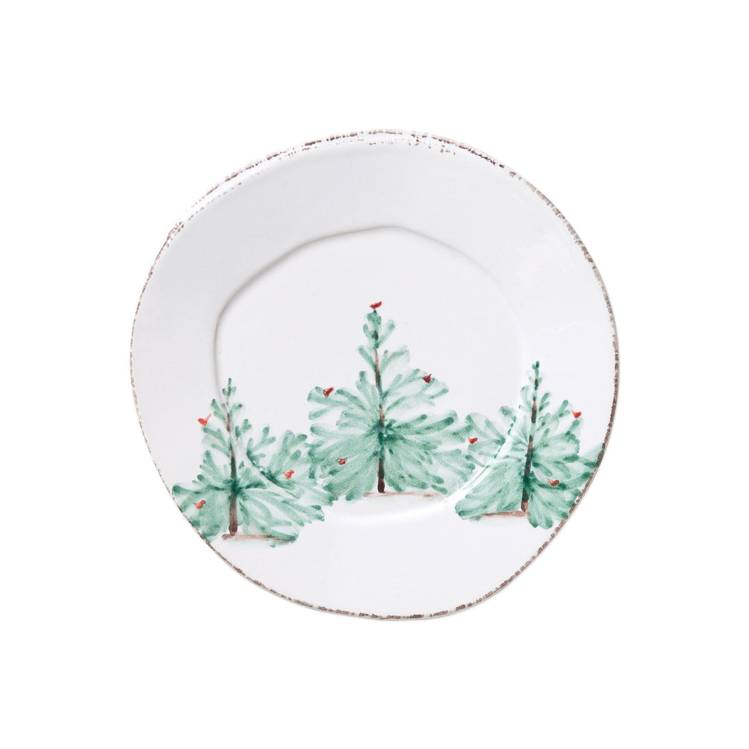 Vietri Lastra Holiday Salad Plate Dinnerware Vietri 