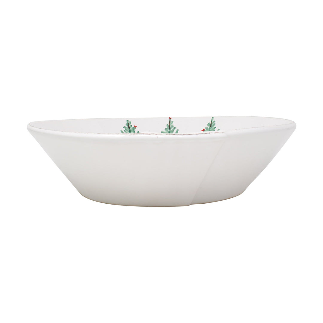 Vietri Lastra Holiday Large Shallow Serving Bowl Dinnerware Vietri 