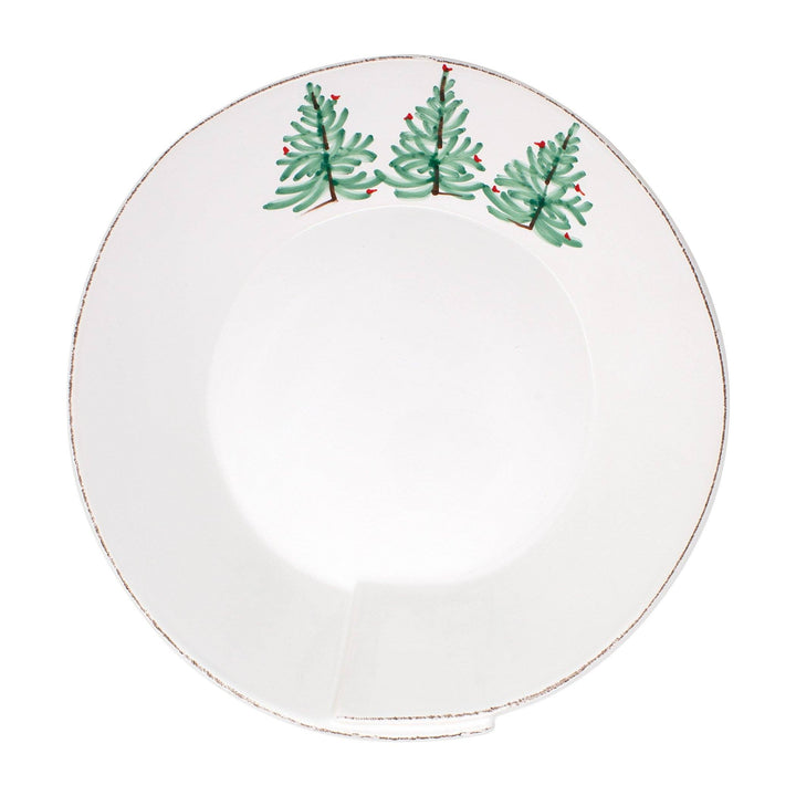 Vietri Lastra Holiday Large Shallow Serving Bowl Dinnerware Vietri 