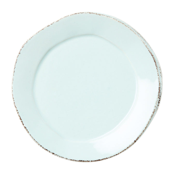 Vietri Lastra American Dinner Plate Dinnerware Vietri Aqua 