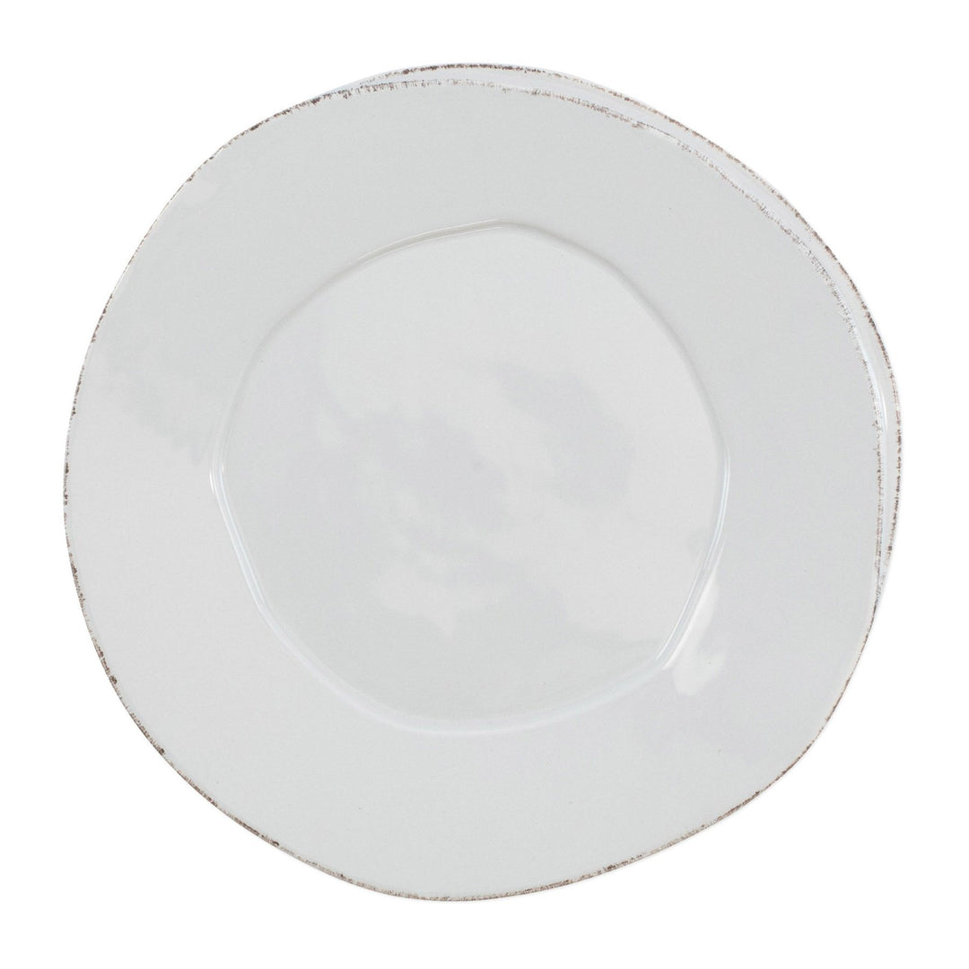 Vietri Lastra American Dinner Plate Dinnerware Vietri Light Gray 