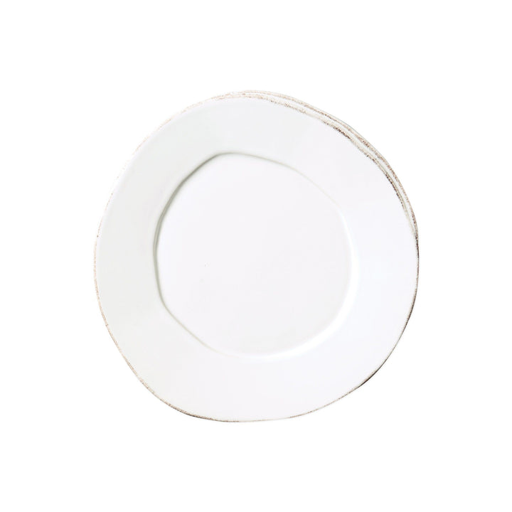 Vietri Lastra White Salad Plate Dinnerware Vietri 