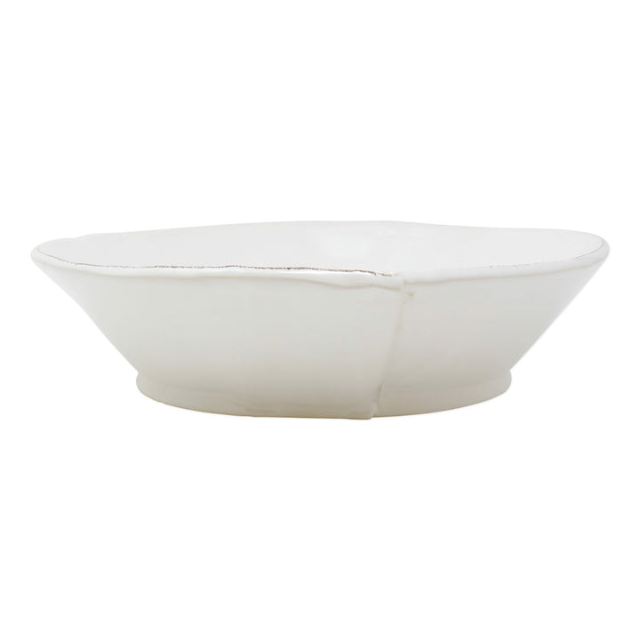 Vietri Lastra White Large Shallow Serving Bowl Dinnerware Vietri 