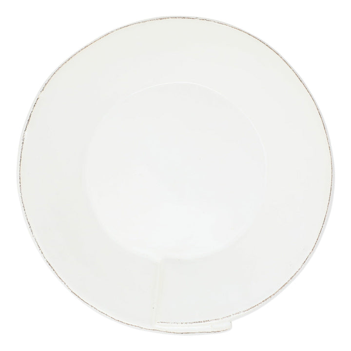 Vietri Lastra White Large Shallow Serving Bowl Dinnerware Vietri 