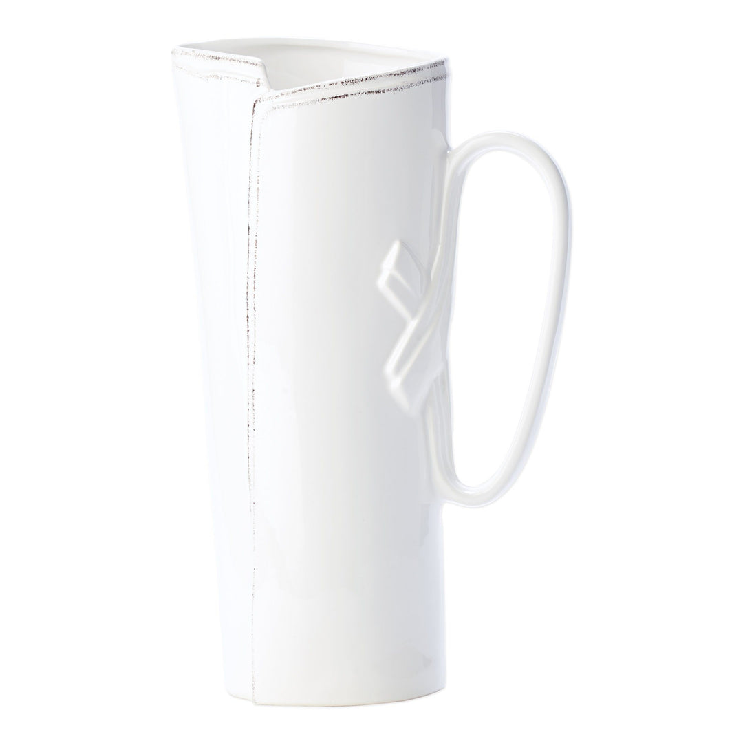 Vietri Lastra White Tavern Pitcher Dinnerware Vietri 