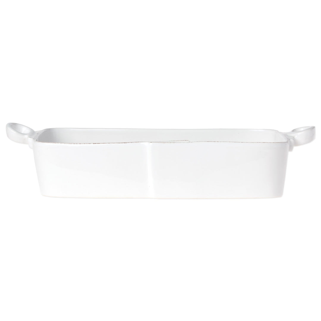 Vietri Lastra White Rectangular Baker Dinnerware Vietri 