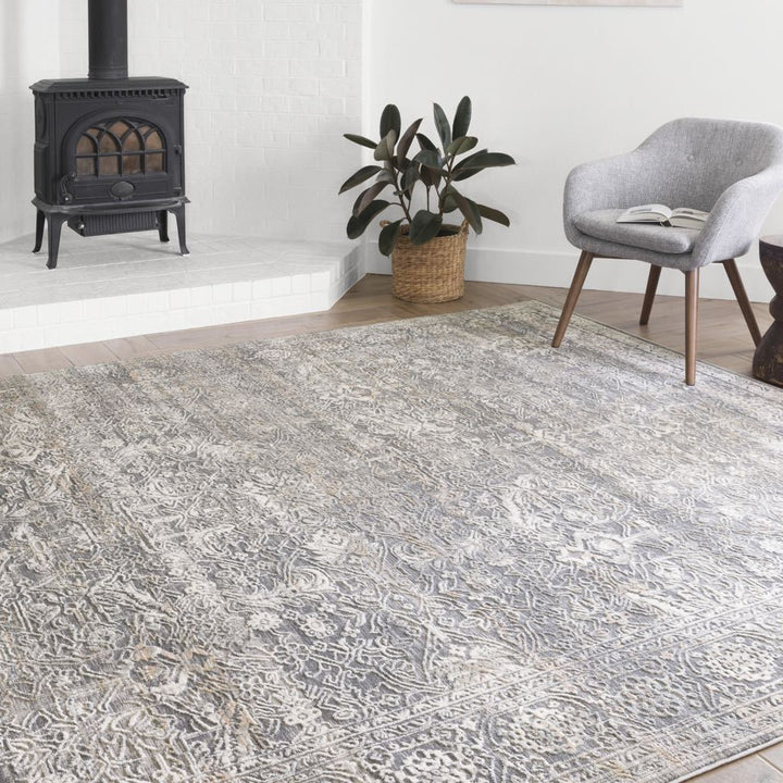 Loloi II Lucia LUC 03 Steel / Ivory Area Rug Rugs Loloi II 