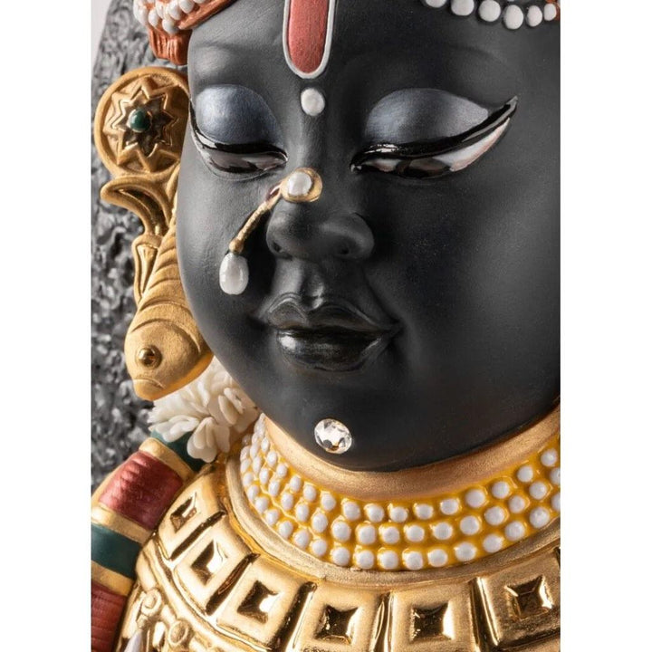 Lladro Porcelain Lord Shrinathji Sculpture - LE 499 Figurines Lladro 