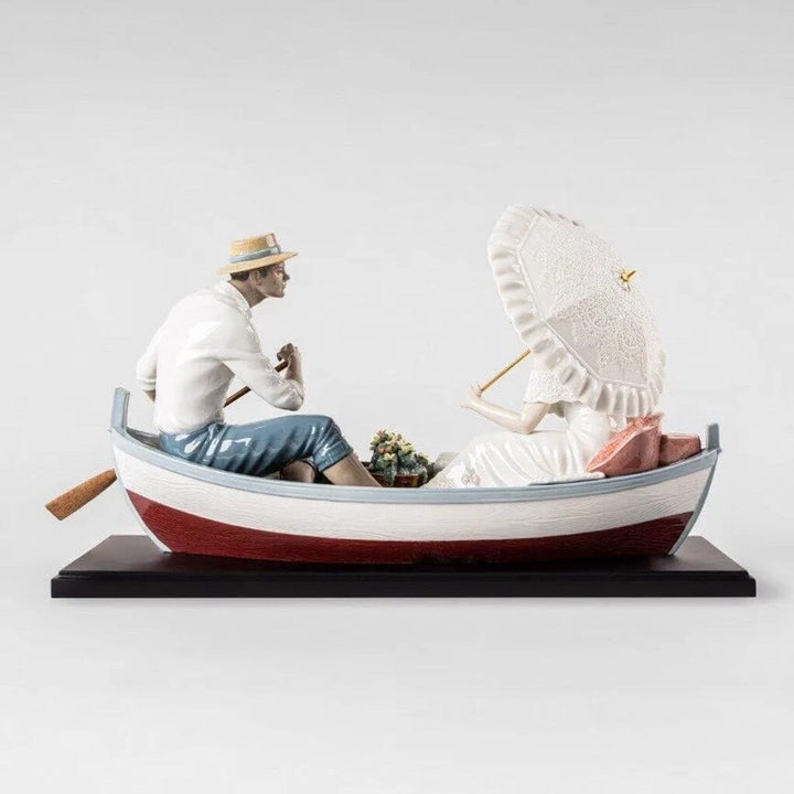 Lladro Porcelain Romance On The Lake Figurine LE 3000 Figurines Lladro 