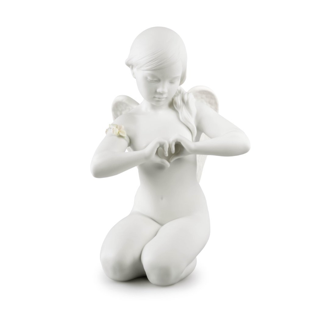 Lladro Porcelain Heavenly Heart Angel Figurine Figurines Lladro 