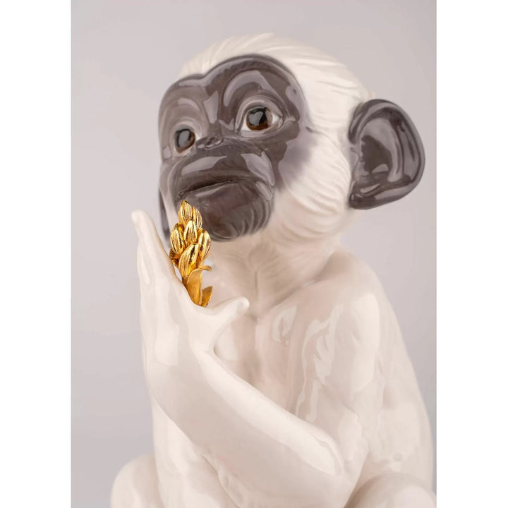 Lladro Porcelain Little Monkey Figurine Figurines Lladro 