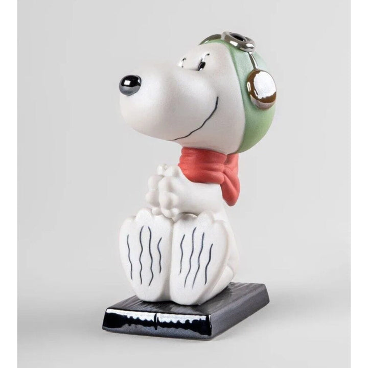 Lladro Porcelain Snoopy Flying Ace Figurine Figurines Lladro 