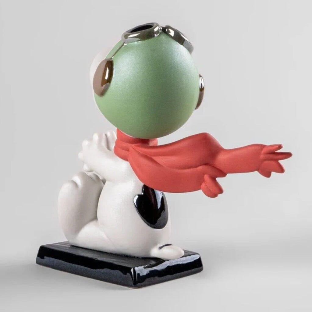 Lladro Porcelain Snoopy Flying Ace Figurine Figurines Lladro 