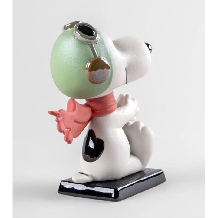 Lladro Porcelain Snoopy Flying Ace Figurine Figurines Lladro 