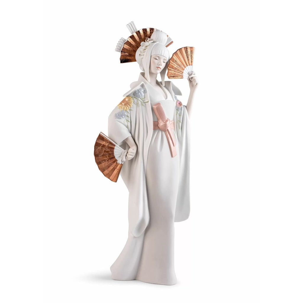 Lladro Porcelain Japanese Dancer Figurine Figurines Lladro 