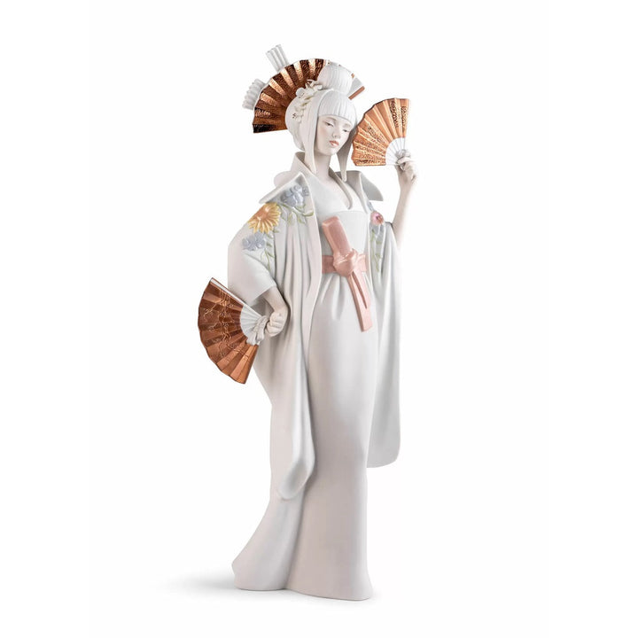 Lladro Porcelain Japanese Dancer Figurine Figurines Lladro 