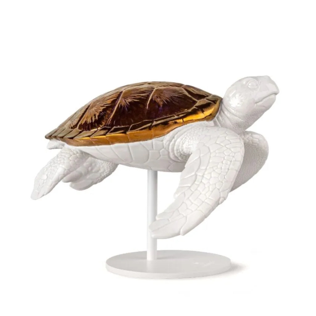 Lladro Porcelain Sea Turtle II Figurine Figurines Lladro 