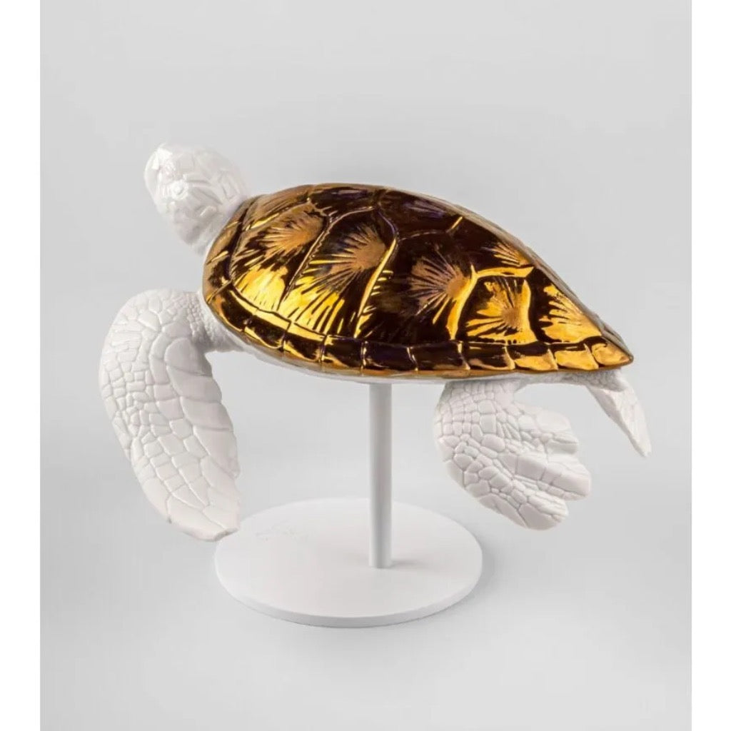 Lladro Porcelain Sea Turtle II Figurine Figurines Lladro 