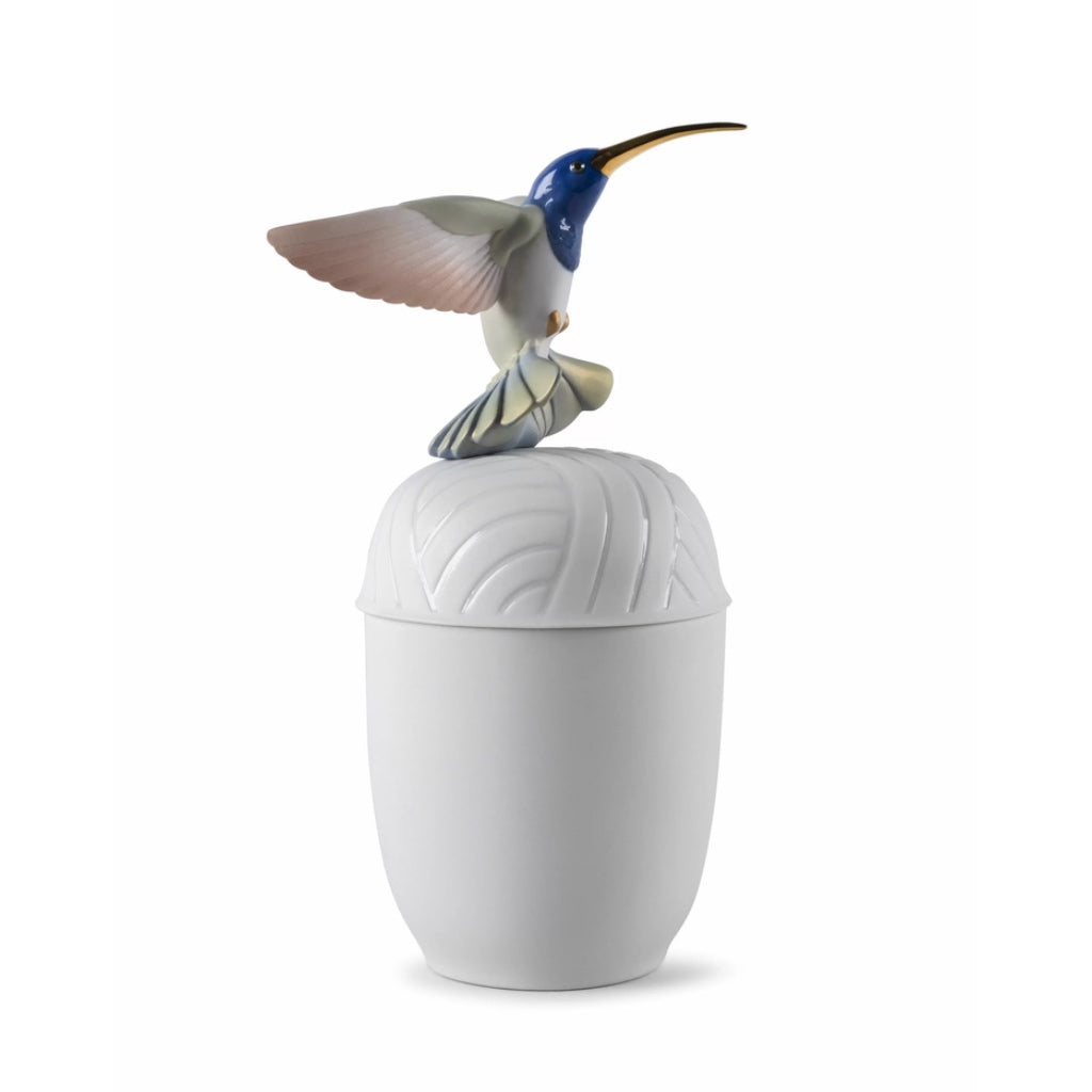 Lladro Porcelain Hummingbird Box Vases Lladro 