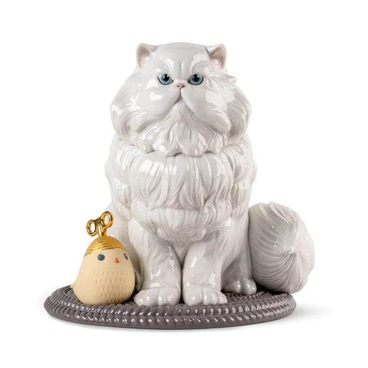 Lladro Porcelain Persian Cat Figurine Figurines Lladro 