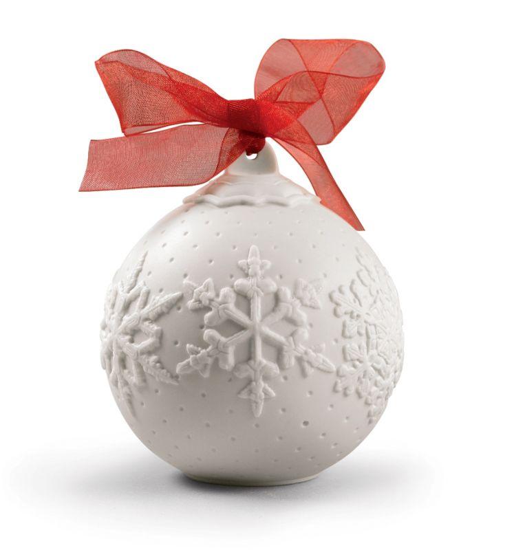 Lladro Porcelain 2019 Ball Christmas Ornament (Re-Deco Red) Christmas Ornaments Lladro 