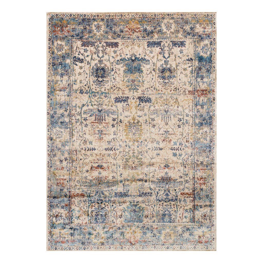 Loloi Anastasia AF 07 Sand / Light Blue Area Rug Rugs Loloi 2' 7" x 4' Rectangle 