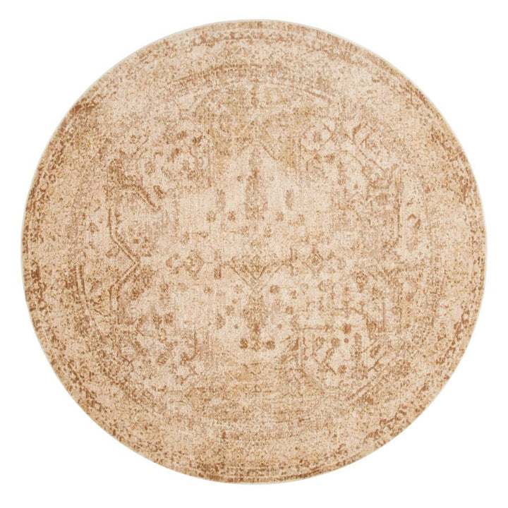 Loloi Anastasia AF 15 Ivory Lt. Gold Area Rug Rugs Loloi 5' 3" x 5' 3" Round 