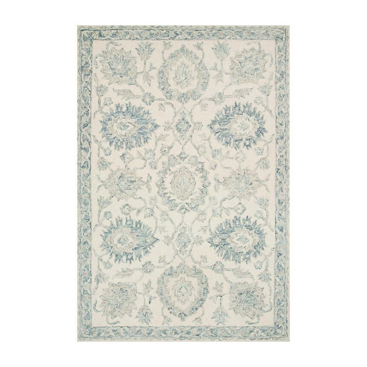 Loloi Norabel NOR 04 Ivory / Blue Area Rug Rugs Loloi 2’ 3" x 3’ 9” Rectangle 