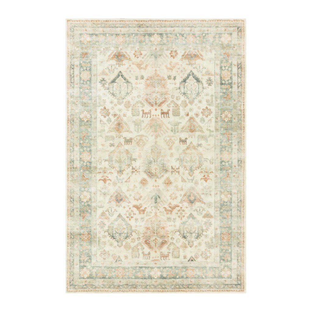 Loloi II Rosette ROS 01 Beige / Multi Area Rug Rugs Loloi 2’ 2" x 3’ 8” Rectangle 