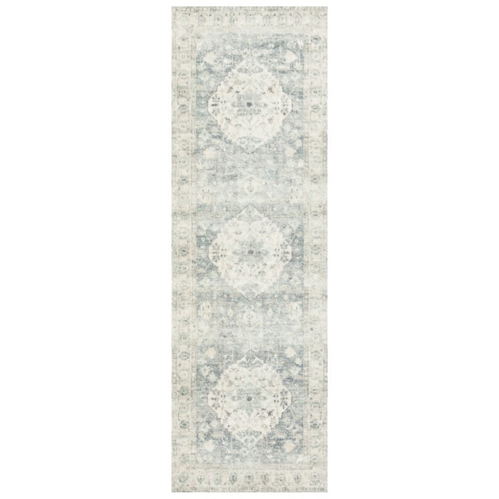 Loloi II Rosette ROS 07 Blue / Grey Area Rug Rugs Loloi 2’ 6" x 7’ 6” Runner 