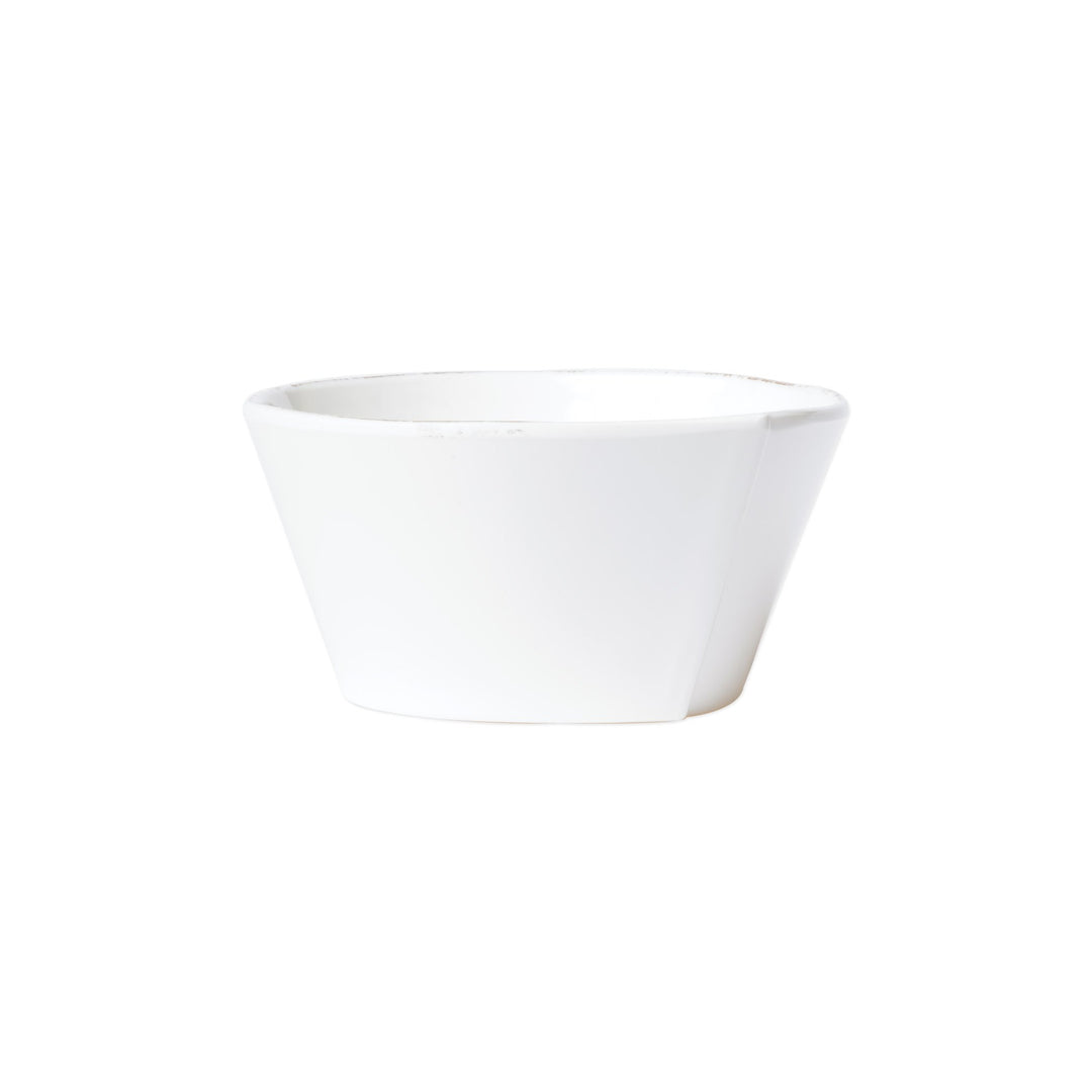 Vietri Melamine Lastra White Stacking Cereal Bowl Dinnerware Vietri 