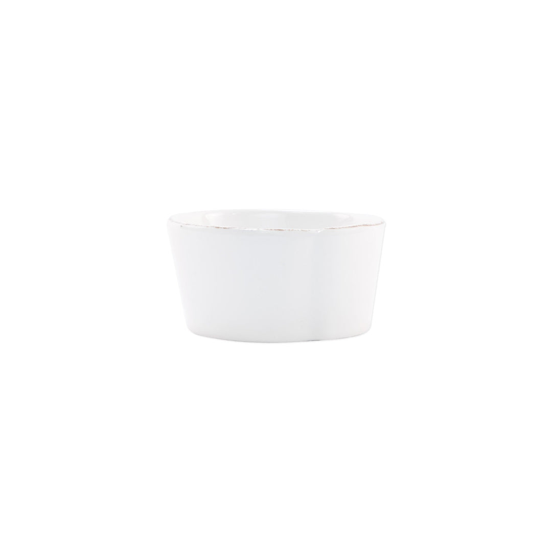 Vietri Melamine Lastra White Condiment Bowl Dinnerware Vietri 