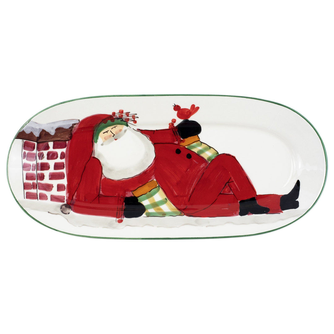 Vietri Old St. Nick Small Oval Platter Dinnerware Vietri 