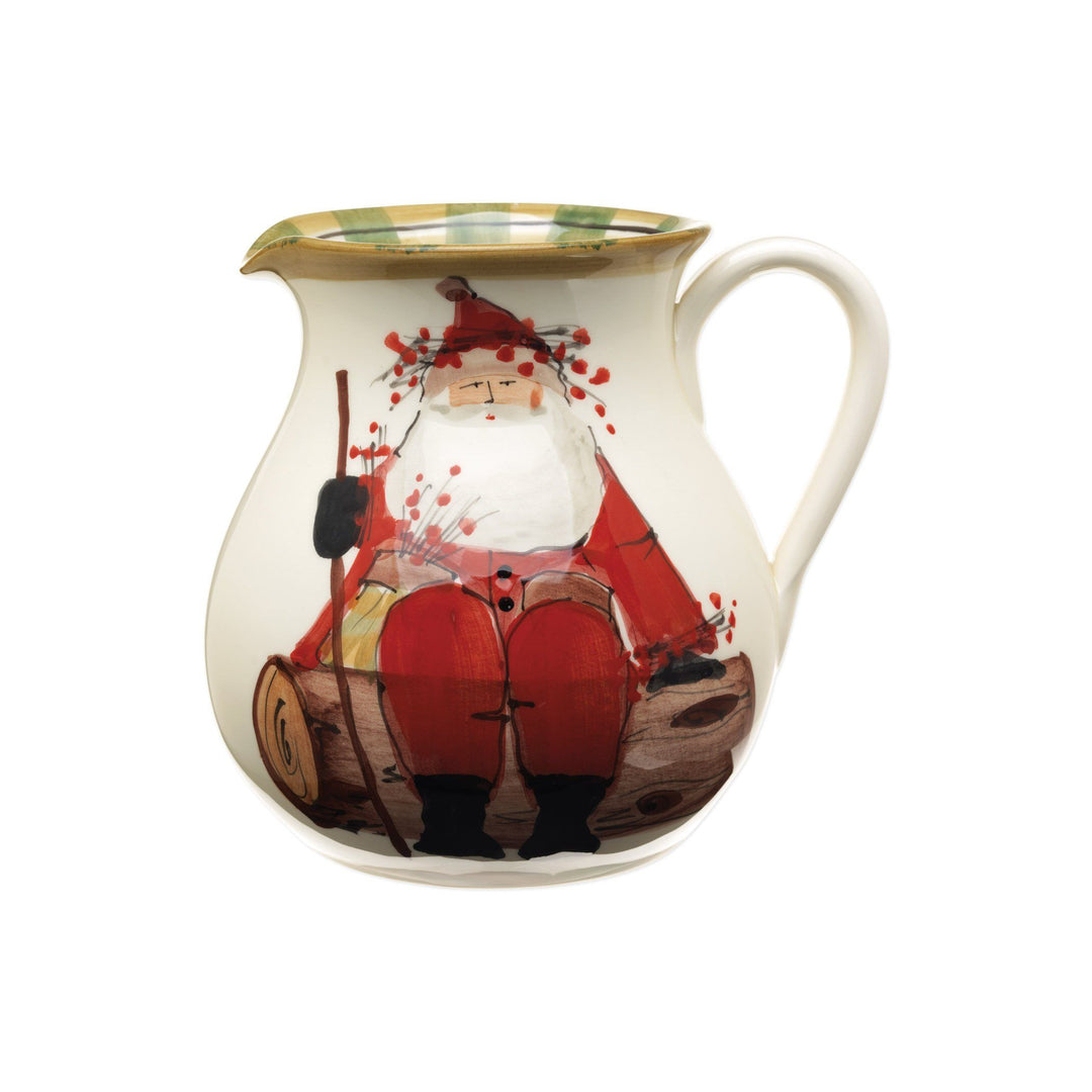 Vietri Old St. Nick Round Body Pitcher Dinnerware Vietri 