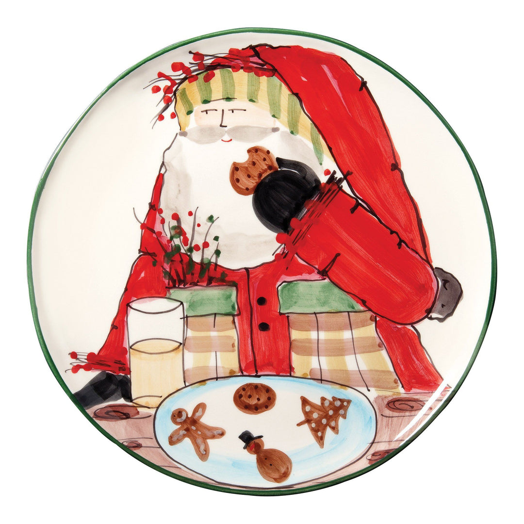 Vietri Old St. Nick Cookie Platter Dinnerware Vietri 