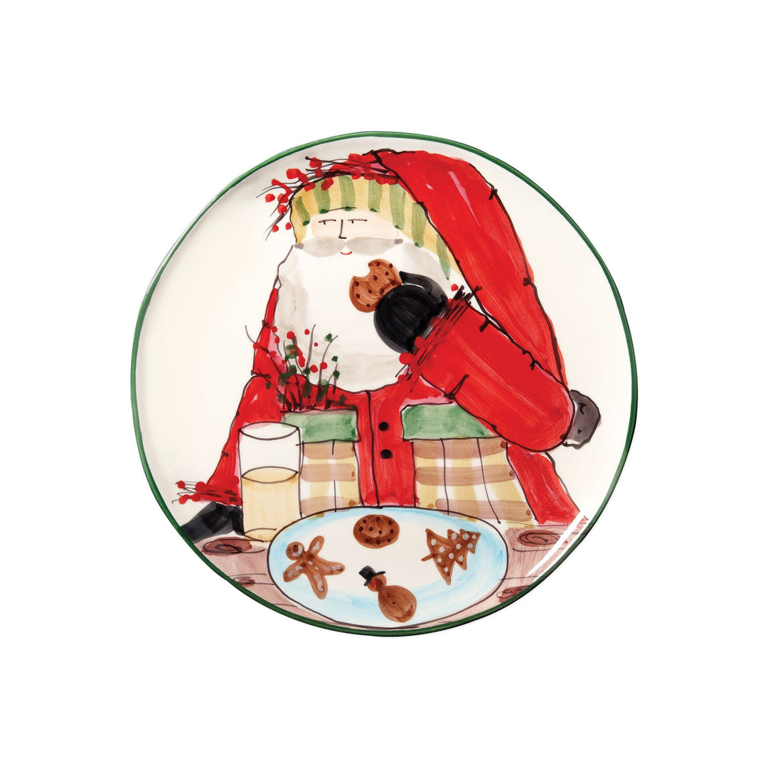 Vietri Old St. Nick Cookie Plate Dinnerware Vietri 