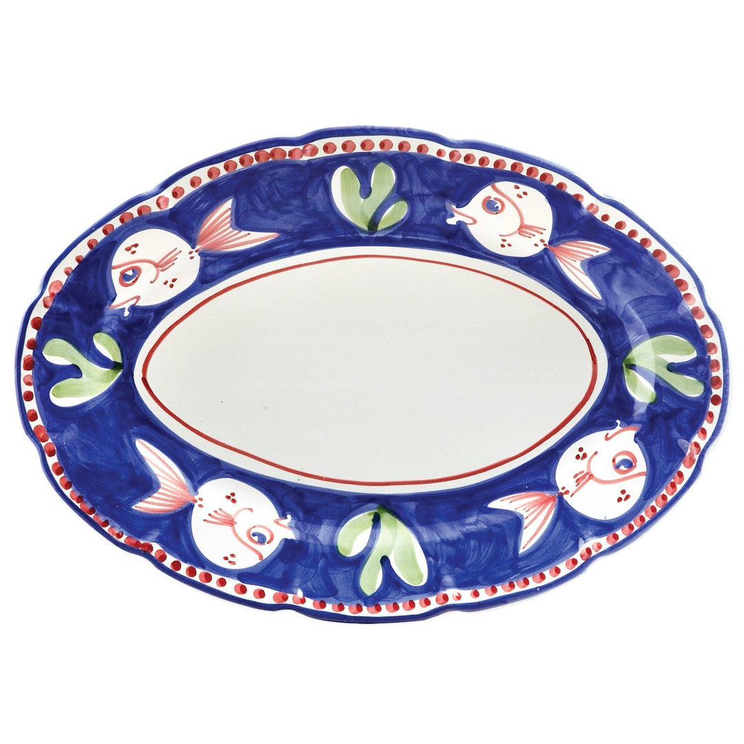 Vietri Campagna Pesce Oval Platter Dinnerware Vietri 