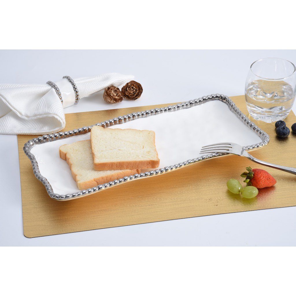 Pampa Bay Salerno Medium Rectangular Tray Dinnerware Pampa Bay 